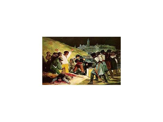 El 3 de mayo, de Goya
