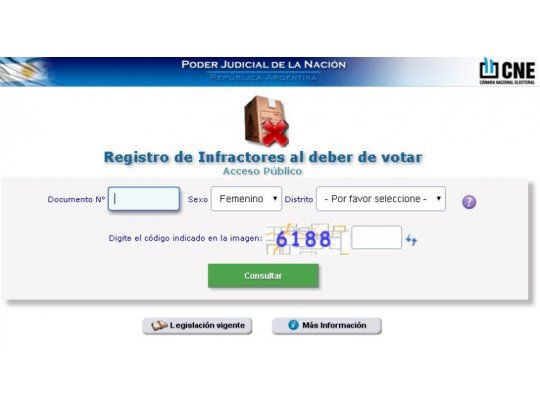 Para evitar colas: cómo justificar la no emisión del voto en internet