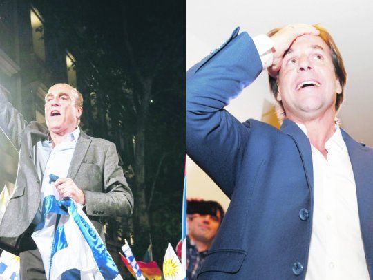 RIVALES. Daniel Mart&iacute;nez celebr&oacute; anoche el triunfo y prometi&oacute; que conseguir&aacute; torcer el electorado a su favor. Lacalle Pou ya logr&oacute; el apoyo del resto de los candidatos en liza. El aumento de la criminalidad ha sido uno de los principales motivos que condujo a la ca&iacute;da del apoyo al oficialismo.