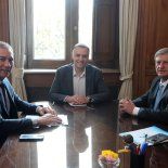 El gobernador de La Pampa, Sergio Ziliotto, fue recibido en Casa Rosada por Diego Santilli y Manuel Adorni. El gobernador de La Pampa, Sergio Ziliotto, fue recibido en Casa Rosada por Diego Santilli y Manuel Adorni.