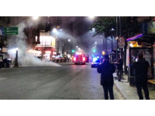 El fuego generó la evacuación de los andenes y la interrupción de la línea A de subtes