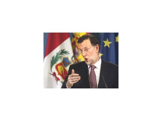 El presidente del Gobierno español, Mariano Rajoy, durante la aparición que realizó junto al peruano Ollanta Humala en Madrid. Por primera vez dejó de lado la agenda económica y puso en marcha iniciativas que intentan acentuar la impronta conservadora en el Poder Judicial.