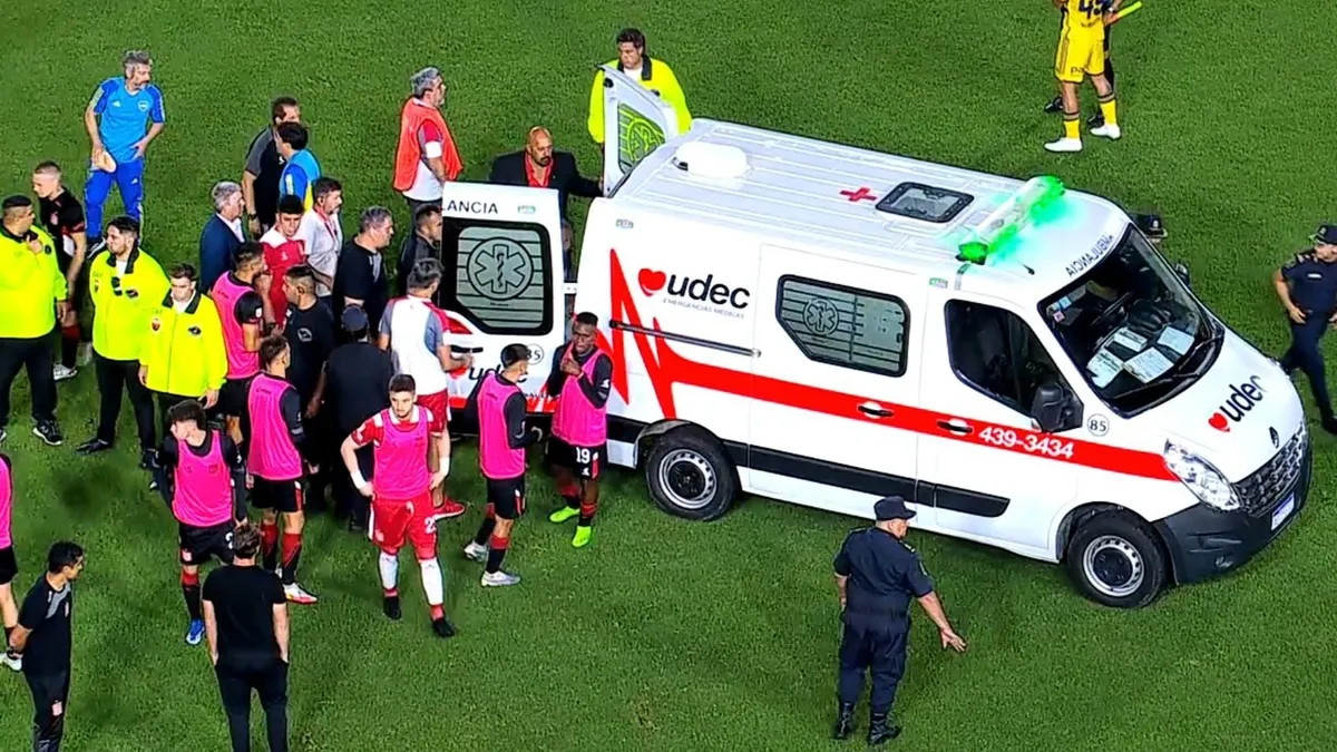 What does the new medical report say about the health of the Estudiantes footballer?