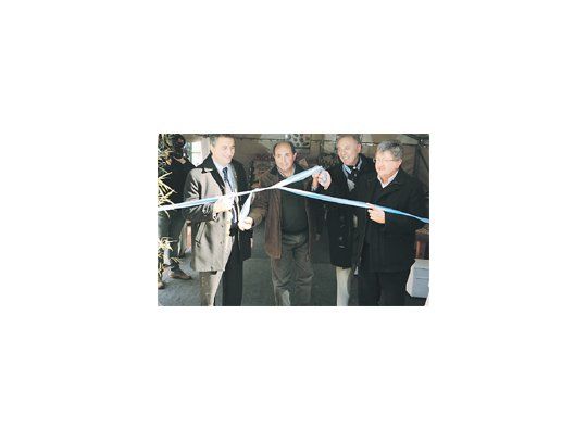 Luis Miguel Etchevehere de La Rural; Julio Currás, vicepresidente de Federación Agraria; Carlos Garetto, de Coninagro, y Rubén Ferrero, de Confederaciones Rurales, ayer en la apertura de la jornada de esclarecimiento.