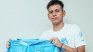 Claudio Diablito Echeverri with the Manchester City shirt. Claudio Diablito Echeverri with the Manchester City shirt.