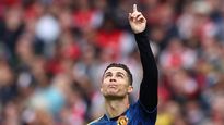 Cristiano Ronaldo, dedicatoria al cielo.&nbsp;