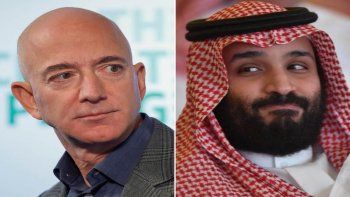 Jeff Bezos y Mohammed bin Salman