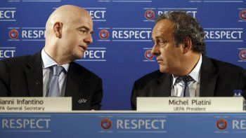 &nbsp;Otros tiempos. Platini denunció a Infantino.