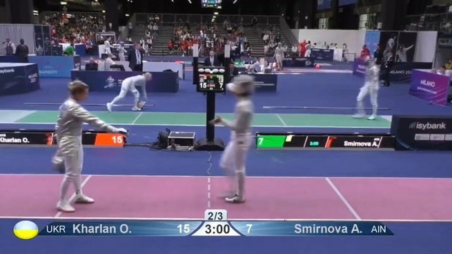 Esgrimista ucraniana no quiso saludar a su rival rusa: fue descalificada.&nbsp;