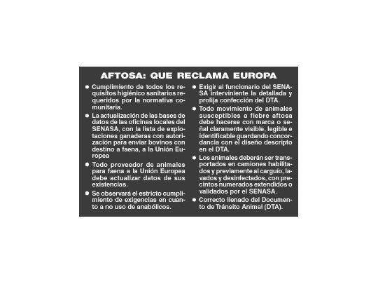 Se definirá en octubre si Europa compra carne