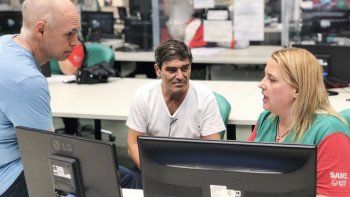 El ministro de&nbsp;Salud&nbsp;porteño,&nbsp;Fernán Quirós, junto a Rodríguez Larreta en el SAME.