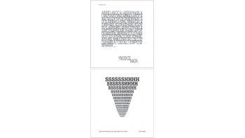 ámbito.com | Arriba, “Hablantes”, de Claudio Mangifesta, y abajo, “Retrato fonético”, de Luis Pazos, dos de las obras reunidas en “Letra suelta - Poesía visual”.