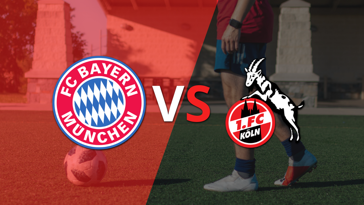 The match between Bayern Munich and Cologne begins