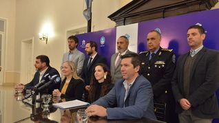 La ministra de Seguridad de Mendoza, Mercedes Rus, encabezó el acto de presentación del proyecto.