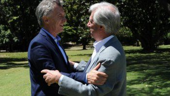 Mauricio Macri y Tabaré Vázquez.