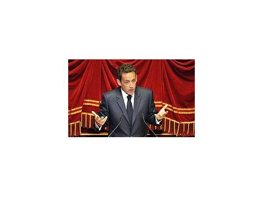Nicolas Sarkozy en el Congreso de Versalles