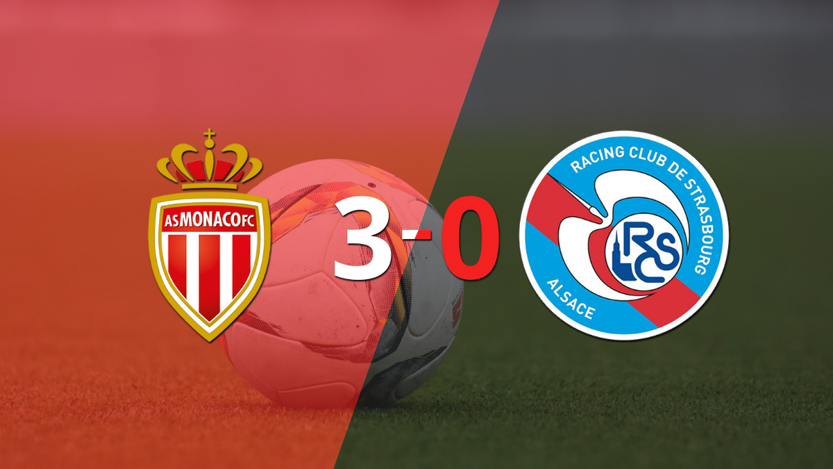 Takumi Minamino scored twice in Monaco’s 3-0 rout of RC Strasbourg