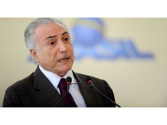 Michel Temer, presidente de Brasil.