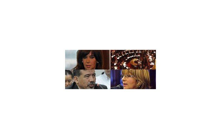 Cristina de Kirchner, el Congreso nacional, el juez Alfonso y la Procuradora Gils Carbó. La aplicación de la Ley de Medios derivó en un largo camino judicial.
