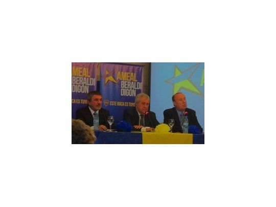José Beraldi, Amor Ameal y Roberto Digón.