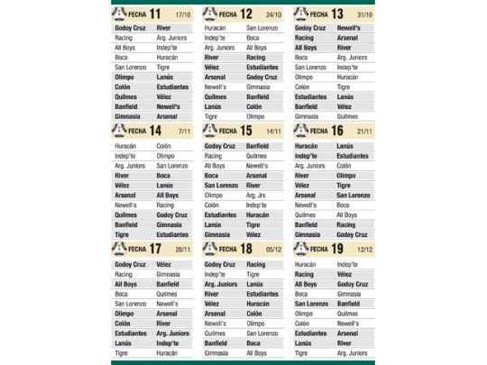 Quedan nueve finales