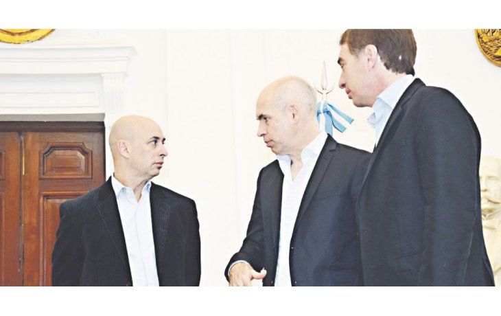 Horacio Rodríguez Larreta, Diego Santilli y Martín Ocampo anticiparon detalles del proyecto de ley de seguridad.
