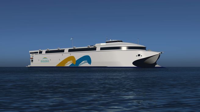 El buque China Zorrilla de Buquebus fue botado en Australia.