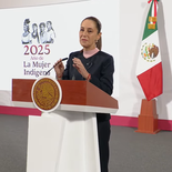 Claudia Sheinbaum en la Mañanera del Pueblo de este miércoles. Claudia Sheinbaum en la Mañanera del Pueblo de este miércoles.