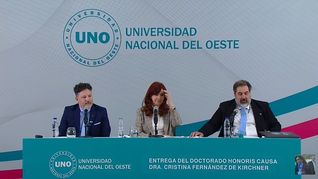 Cristina Kirchner en Merlo.