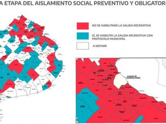 El mapa que compartió el gobernador de Buenos Aires, Axel Kicillof.