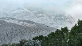 La nieve también llegó a Sierra de la Ventana