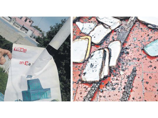 INTIMIDACIÓN. Pese a la presencia de custodia permanente en el edificio, desconocidos ingresaron para incendiar cientos de expedientes en el tribunal de San Martín. En la terraza hallaron una amenaza contra Vidal.