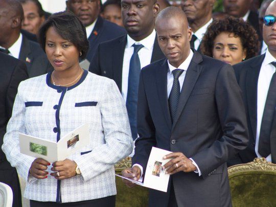 Los asesinados presidente y primera dama de Haití, Jovenel y Martine Moise.