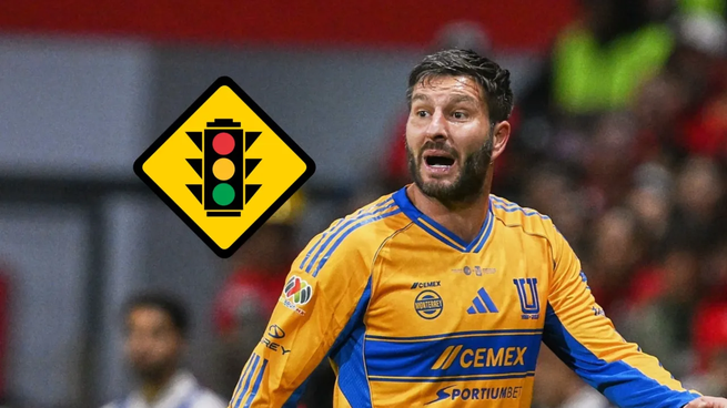 André-Pierre Gignac se vio involucrado en un incidente vial mientras circulaba en un scooter.