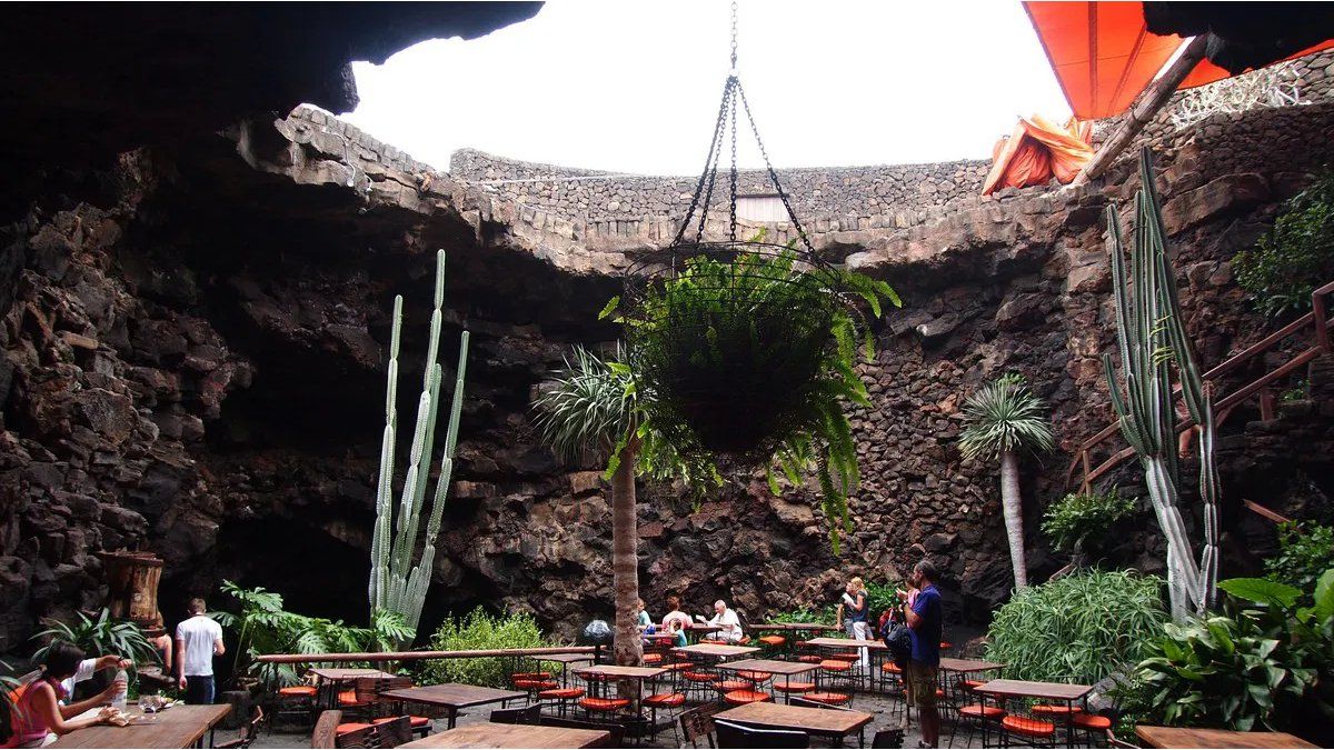 Deny inside a volcanic cave? This restaurant in Lanzarote challenges the common