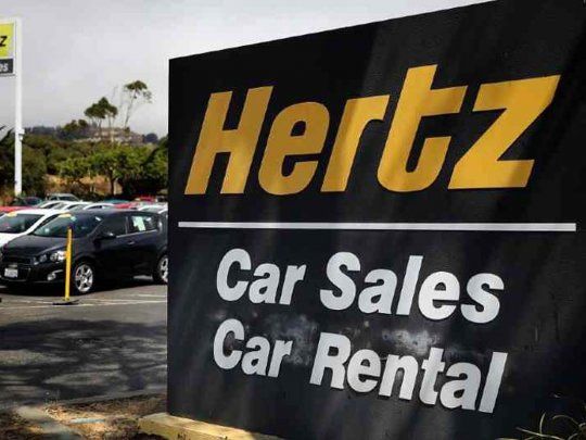 Hertz se declaró en quiebra en EEUU.