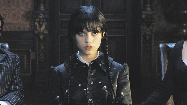 Merlina. Jenna Ortega es la menor de los Addams en la versión Burton.