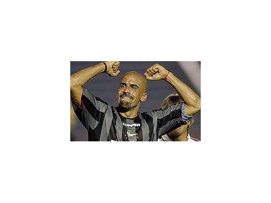 El mediocampista de Estudiantes, Juan Sebastián Verón.