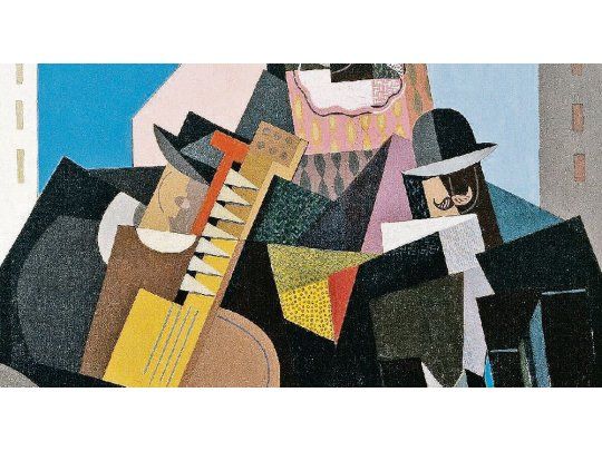 Pettoruti. “La canción del pueblo” perteneció al magnate de la prensa Natalio Botana e integra la colección permanente del Malba.