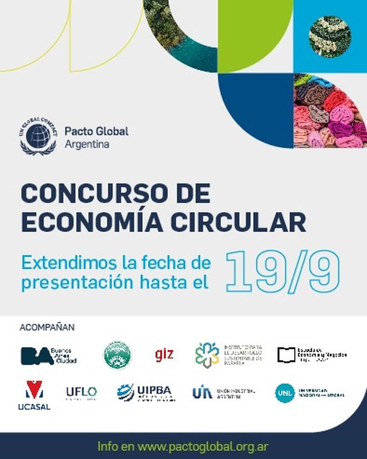 Pacto Global Argentina lanzó un Concurso Nacional de Economía Circular para fomentar proyectos innovadores y sostenibles.