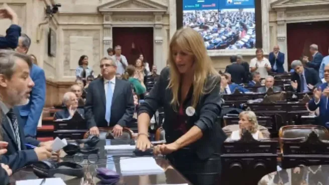 Florencia Carignano, durante la sesión de este jueves.
