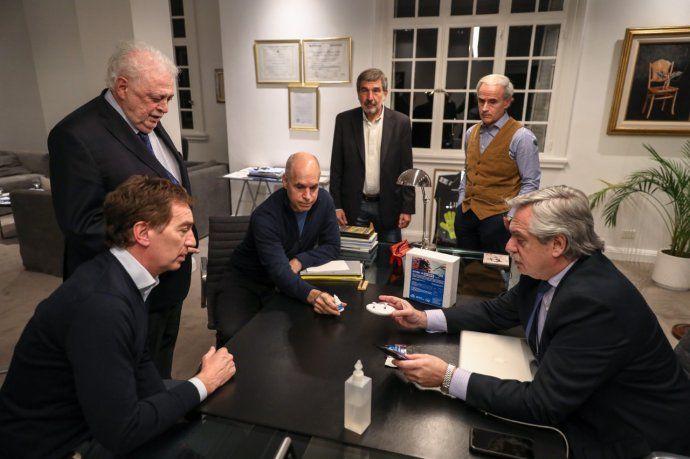 Horacio Rodríguez Larreta y Alberto Fernández también participaron de la presentación.