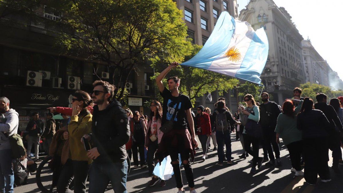 Todas las fotos de la marcha por Cristina Kirchner en Plaza de Mayo