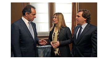 Daniel Scioli, Nora de Lucía y Alberto Pérez