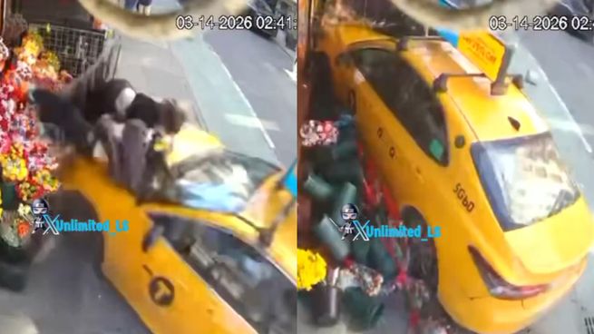 El taxi perdió el control en una esquina del Lower East Side y embistió a dos mujeres que caminaban por la vereda.