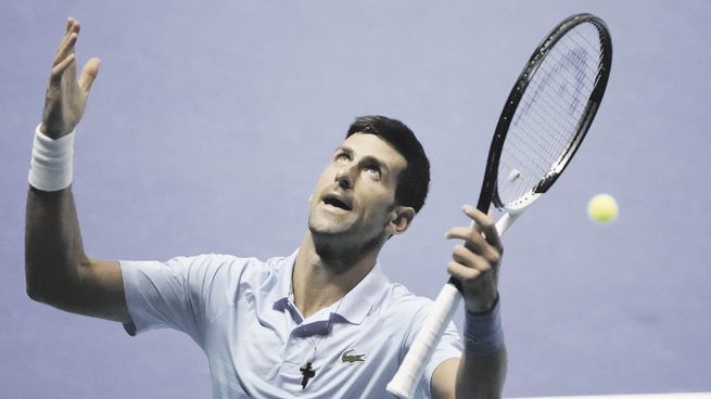 Gracias. Al cielo, parece estar diciendo Novak Djokovic, quien podrá jugar en agosto próximo el US Open.