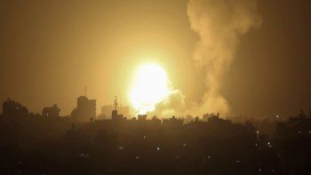 Bombardeo israelí en Gaza.