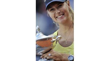 La rusa Maria Sharapova se impuso en la final de Roma.