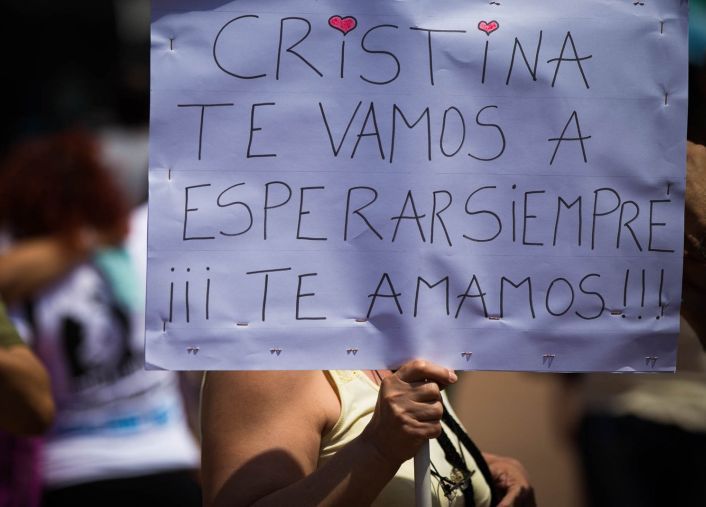 Último acto de Cristina de Kirchner como Presidente.
