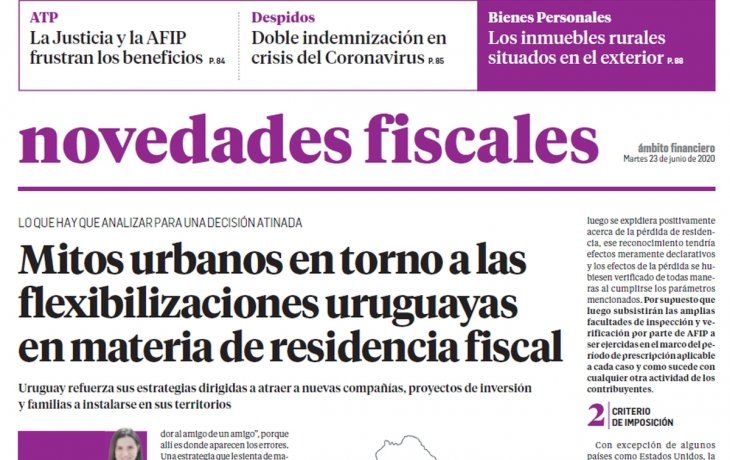Edición impresa del suplemento Novedades Fiscales